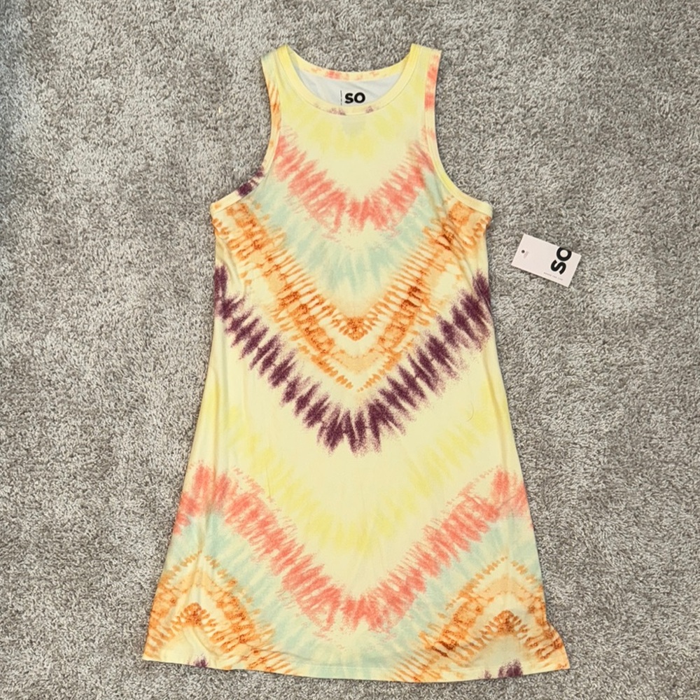 SO high neck tank dress
